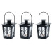 COCON Laterne Mini, 3er Set, Schwarz