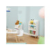 relaxdays Bücherregal für Kinder Hellbraun; Weiss