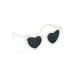 Partydeco Partybrille Herz, 13.5 x 5 x 13 cm, Weiss