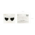 Partydeco Partybrille Herz, 13.5 x 5 x 13 cm, Weiss