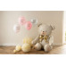 Partydeco Luftballon Welcome Baby, Weiss / Rosa, 30 cm, 6 Stück