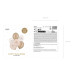 Partydeco Luftballon Happy Birthday, Beige, 30 cm, 6 Stück