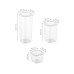 Hermia Vorratsdose 3x 500 ml, 3x 1200 ml, 3x 1750 ml, Weiss