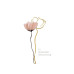 Cart Trauerkarte Blume 12 x 17 cm