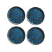 Mäser Frühstücks- & Dessertteller Tiles UNO 22 cm, 4 Stück, Blau
