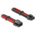 Delock Stromverlängerungskabel 8 Pin Stecker zu 6+2 Pin PCIe Buchse