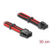 Delock Stromverlängerungskabel 8 Pin Stecker zu 6+2 Pin PCIe Buchse