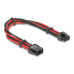 Delock Stromverlängerungskabel 8 Pin Stecker zu 6+2 Pin PCIe Buchse