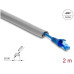 Delock Kabelkanal PVC flexibel 2 m x 20 mm Grau