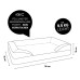 Lumaland Hundebett Indoor Cord L Hellbraun
