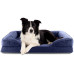 Lumaland Hundebett Indoor Cord M Dunkelblau