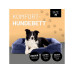 Lumaland Hundebett Indoor Cord M Dunkelblau