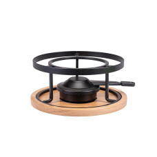 Kadastar Fondue-Rechaud Ø 20.5 cm, Braun/Schwarz