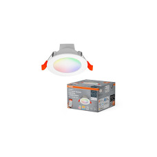 OSRAM Einbauleuchte SMART+ Matter Recess Multicolor 80 mm, RGBW OSRAM Einbauleuchte SMART+ Matter Recess Multicolor 80 mm, RGBW