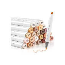 Ohuhu Honolulu Kunstmarker Hautfarben, 24 Stück