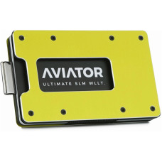 AVIATOR Wallet SLIDE Carbon cash clip electric lime