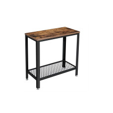 VASAGLE Couchtisch mit Ablage 60 x 60 cm, Schwarz/Braun VASAGLE Couchtisch mit Ablage 60 x 60 cm, Schwarz/Braun
