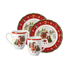 Hutschenreuther Happy Wintertime Set 4-teilig, Rot Hutschenreuther Happy Wintertime Set 4-teilig, Rot