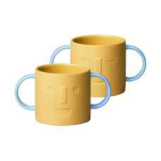 Chic Mic Kindertasse Good Mood Gelb/Blau Chic Mic Kindertasse Good Mood Gelb/Blau