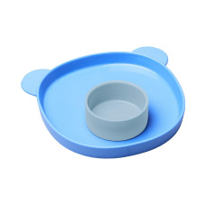 Chic Mic Kinderteller und Schale Good Mood Blueberry Bear Chic Mic Kinderteller und Schale Good Mood Blueberry Bear