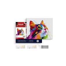 Colorelle Malen nach Zahlen Schmusekatze Pop Art Colorelle Malen nach Zahlen Schmusekatze Pop Art