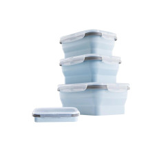 GOURMETmaxx Vorratsbehälter Click-it 8-teilig, Blau