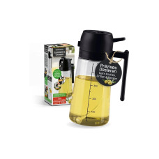 GOURMETmaxx Öl Spender 470 ml, Schwarz/Transparent
