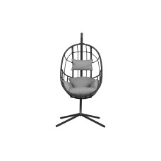 Schou Hängestuhl Jerry, mit Kissen, 128 x 128 x 190 cm – Schwarz Schou Hängestuhl Jerry, mit Kissen, 128 x 128 x 190 cm – Schwarz