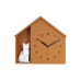 KARLSSON Wanduhr Wall clock Sitting Cat Ochre Yellow