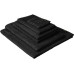 Mimo Waschlappen air 30 x 30 cm, Schwarz