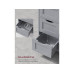 VASAGLE Schrank im Landhausstil Grau VASAGLE Schrank im Landhausstil Grau