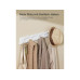 Songmics Garderobe mit 4 Haken Weiss