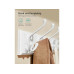 Songmics Garderobe mit 4 Haken Weiss