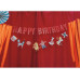 Partydeco Girlande Happy Birthday Zirkus, farbig, 275 cm