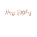 Partydeco Girlande Happy Birthday Rosegold, 16.5 x 62 cm Partydeco Girlande Happy Birthday Rosegold, 16.5 x 62 cm