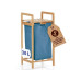 Lumaland Wäschekorb Bambus 30 l, Blau/Braun Lumaland Wäschekorb Bambus 30 l, Blau/Braun