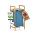 Lumaland Wäschekorb Bambus 30 l, Blau/Braun Lumaland Wäschekorb Bambus 30 l, Blau/Braun