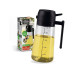 GOURMETmaxx Öl Spender 470 ml, Schwarz/Transparent