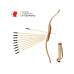 Bogenkönig Holzpfeile mit Gummispitze 20 Stück Bogenkönig Holzpfeile mit Gummispitze 20 Stück