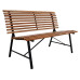 Schou Gartenbank Stefania 124 x 60 x 79 cm – Schwarz, Teak Schou Gartenbank Stefania 124 x 60 x 79 cm – Schwarz, Teak
