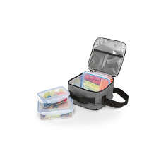 EASYmaxx Kühltasche mit 3 Lunchboxen Klick-it 7 l grau