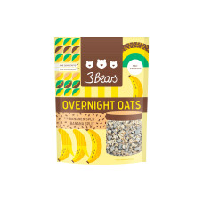 3Bears Overnight Oats – Bananen Split 400 g 3Bears Overnight Oats – Bananen Split 400 g