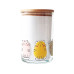 Wunderle Vorratsglas Katzen 880 ml, mit Holzdeckel