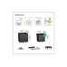 Lechuza CANTO Slatestone 30 low Dunkelgrau