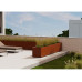 Herstera Metall Trennwand 50 100 x 50 x 50 cm Corten Alt