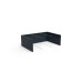 Herstera Metall Kanten Pflanzkübel 50 150 x 100 x 50 cm Anthrazit