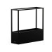 Herstera Pflanzkübel HUB 80 x 25 x 79 cm Schwarz