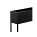 Herstera Pflanzkübel HUB 80 x 25 x 79 cm Schwarz