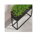 Herstera Pflanzkübel HUB 80 x 25 x 79 cm Schwarz