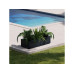 Herstera Metall Pflanzkübel Xic 150 x 40 x 25 cm Schwarz